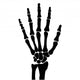Skeleton Hand Bones Wall Decal