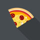 Piece Italian Pizza Flat Wall Decal