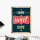 Retro Sign Home Sweet Wall Decal