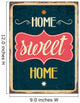 Retro Sign Home Sweet Wall Decal