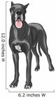 Vector Great Dane Wall Decal
