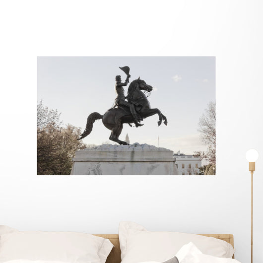 Statue President Andrew Jackson Wall Decal