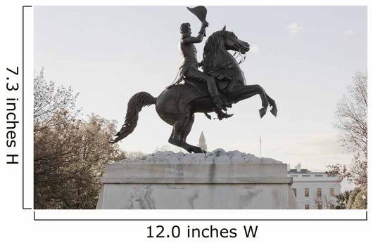 Statue President Andrew Jackson Wall Decal
