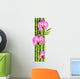 Orchid Pink Flowers with Wall Decal