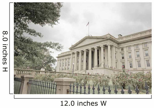 Treasury Building Washington Dc Wall Decal
