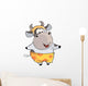 small cow Cartoon Wall Decal