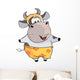 small cow Cartoon Wall Decal