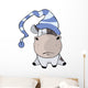 Small cow Cartoon Wall Decal