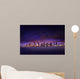 Colorful Night Time Cityscape Wall Decal