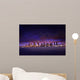 Colorful Night Time Cityscape Wall Decal