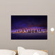 Colorful Night Time Cityscape Wall Decal