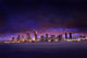 Colorful Night Time Cityscape Wall Decal