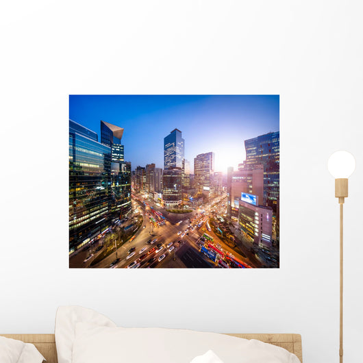 Gangnam Business District Korea Wall Decal