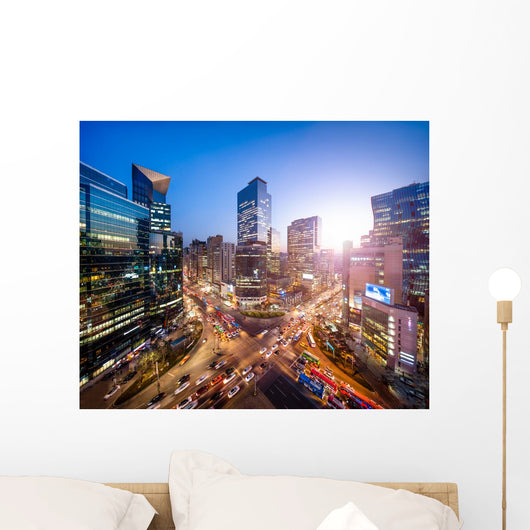Gangnam Business District Korea Wall Decal
