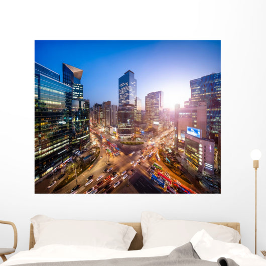 Gangnam Business District Korea Wall Decal