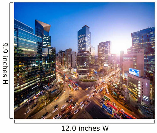 Gangnam Business District Korea Wall Decal