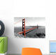Golden Gate Bridge Red Pop on B&W Wall Mural