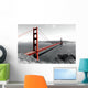 Golden Gate Bridge Red Pop on B&W Wall Mural