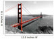 Golden Gate Bridge Red Pop on B&W Wall Mural