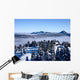 Snowy Pine-trees Mountain Chalet Wall Decal