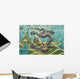 Traditional Chinese Blue Dragon Wall Decal