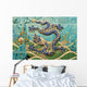 Traditional Chinese Blue Dragon Wall Decal