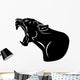 Snarling Black Panther with Wall Decal