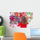 Young Kid Painting Abstract Wall Decal