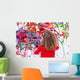 Young Kid Painting Abstract Wall Decal