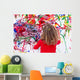Young Kid Painting Abstract Wall Decal