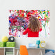 Young Kid Painting Abstract Wall Decal