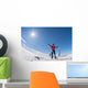 Ski Touring Sunny Day Wall Decal