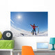 Ski Touring Sunny Day Wall Decal