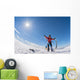 Ski Touring Sunny Day Wall Decal