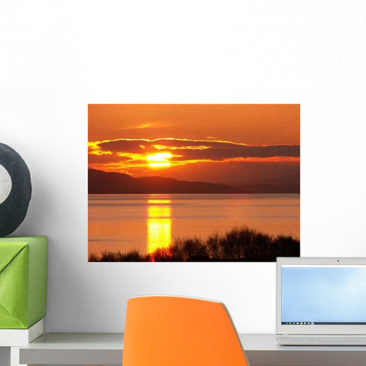Sunrise Reflection over Lake Wall Decal