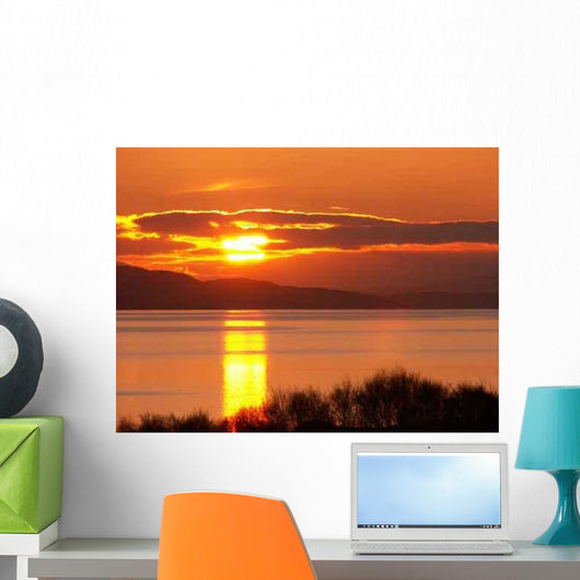 Sunrise Reflection over Lake Wall Decal