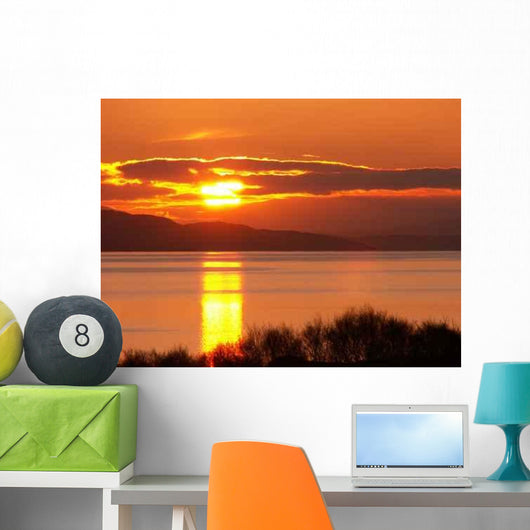 Sunrise Reflection over Lake Wall Decal
