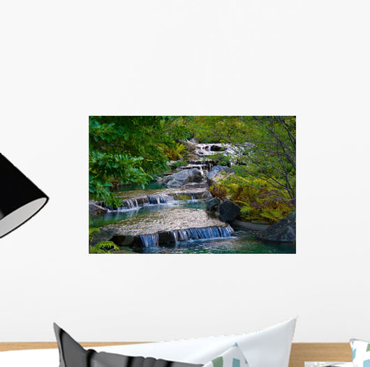 Waterfall Japanese Garden Montreal Wall Decal