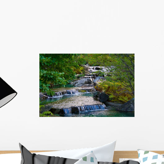 Waterfall Japanese Garden Montreal Wall Decal