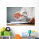 Businessman with Magnifying Glass Wall Decal