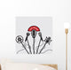 Design with Five Microphone Wall Decal