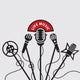 Design with Five Microphone Wall Decal