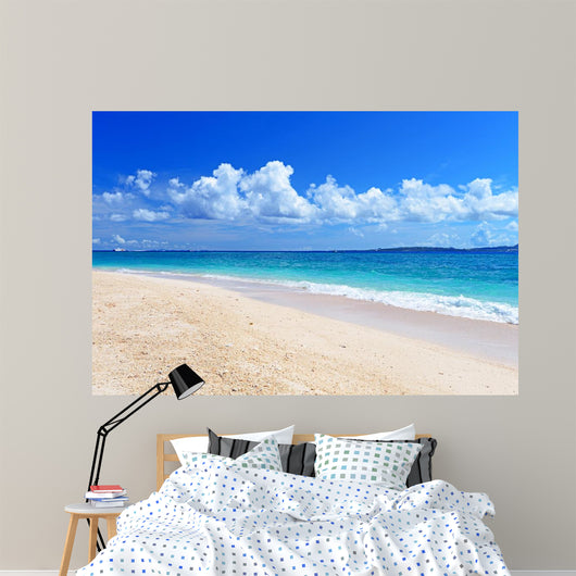 美しい沖縄のビーチと夏空 Wall Mural
