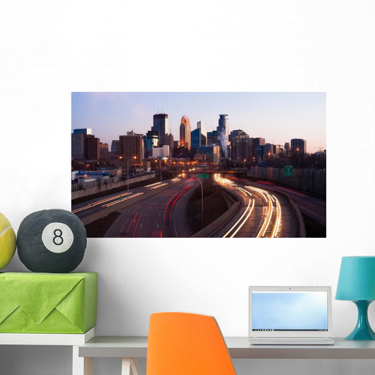 Rush Hour Traffic Elevated Wall Decal