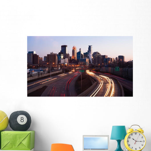 Rush Hour Traffic Elevated Wall Decal
