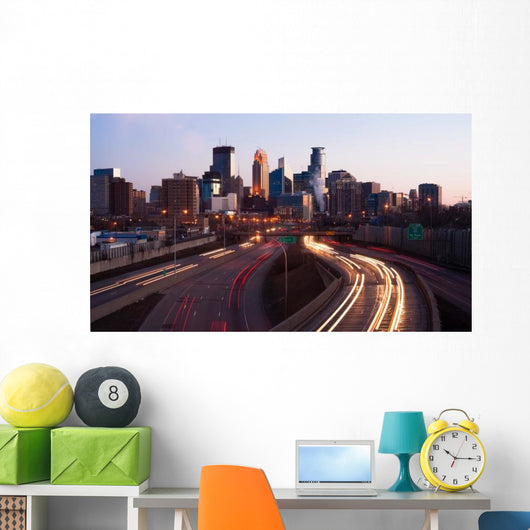 Rush Hour Traffic Elevated Wall Decal