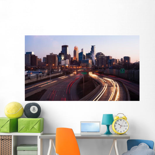 Rush Hour Traffic Elevated Wall Decal