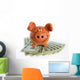 Clay Piggy over Usd Wall Decal