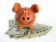 Clay Piggy over Usd Wall Decal