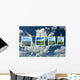 Landscape Photographs Hanging Clothesline Wall Decal